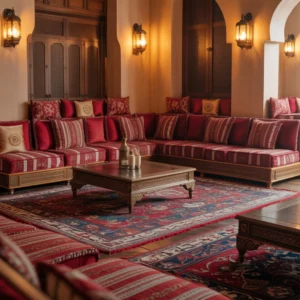 Arabic Majlis - Traditional Red