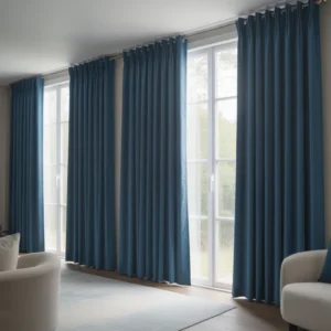 Blackout Curtain - Pinch Pleat - Blue