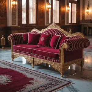 Majlis Sofa - Golden Accents