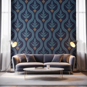 Versace Wallpaper - Navy Blue