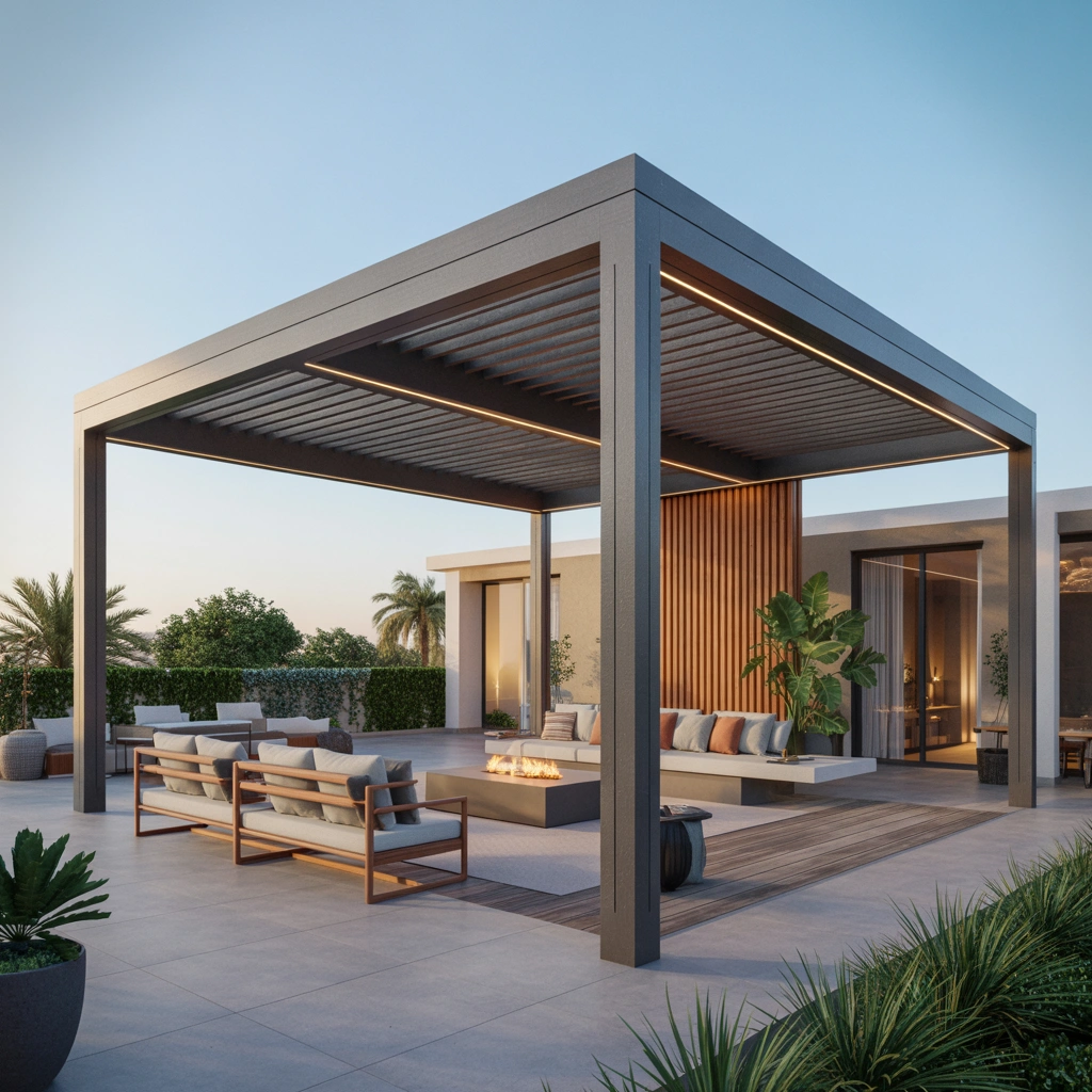 modern pergola design for front of house