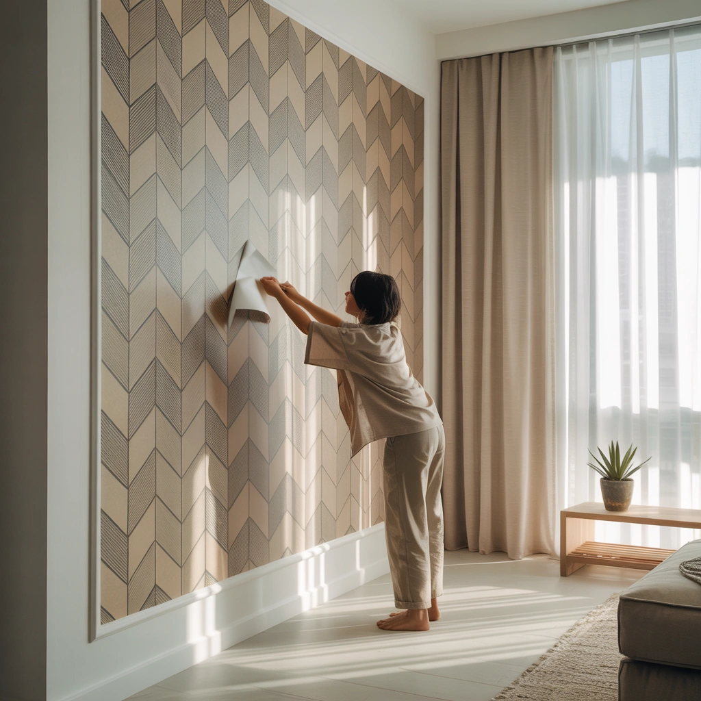 peel and stick wallpaper for textured walls