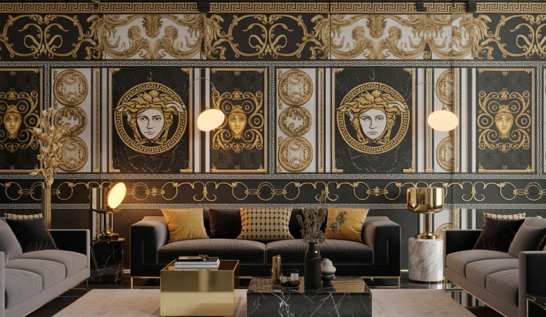 Versace Wallpaper Ideas to Elevate Your Living Room Design
