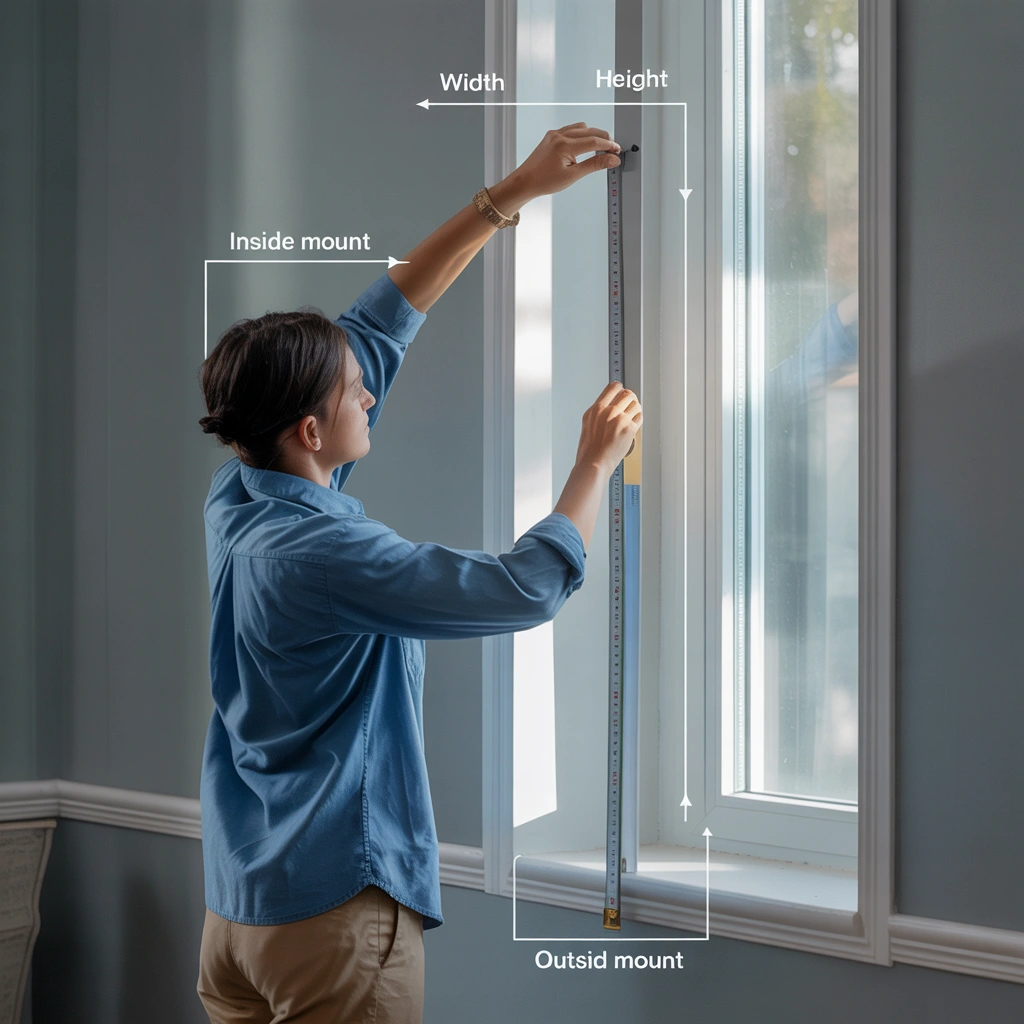 window blinds measured and installed