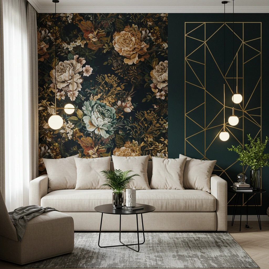 bold wallpaper for small bathrooms