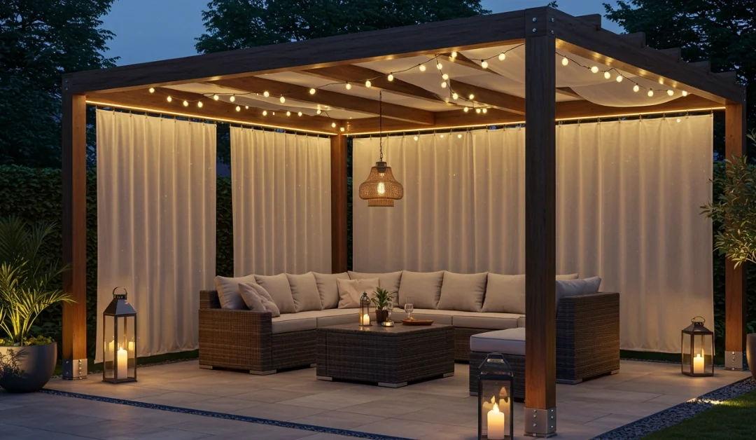 Illuminate Your Pergola: Lighting and Shade Combo Ideas for Outdoor Evenings